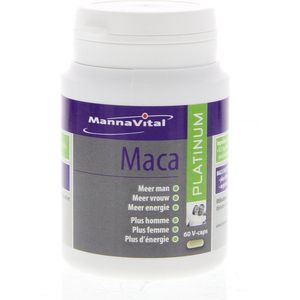 Mannavital Maca platinum 60 Vegetarische capsules