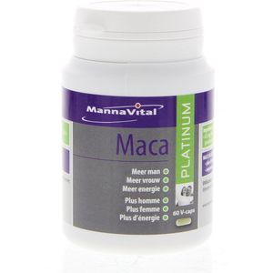 Mannavital Maca platinum 60 Vegetarische capsules