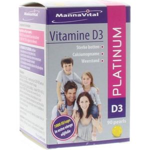 Mannavital Vitamine D3 platinum  90 capsules