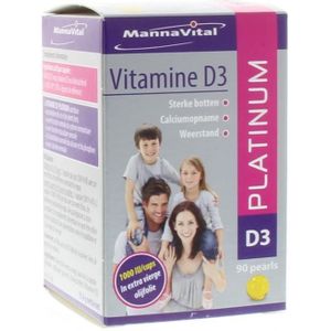 Mannavital Platinum Vitamine D3 Capsules 90 stuks