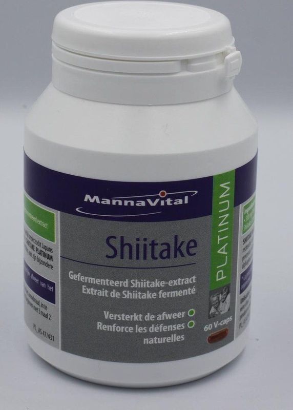 SHIITAKE PLATINUM - Gefermenteerd Shiitake-extract - Versterkt de Afweer - Zonder Suikertoevoeging - Lactosevrij