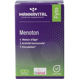 MannaVital Menoton - Supplement - Vegetarische Capsules - Met Hop en Vitamine B6