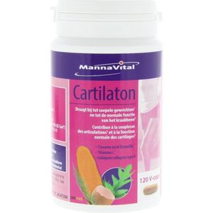 Mannavital Cartilaton V-caps 120 - Gewrichtssupplement voor Soepele Gewrichten en Gezond Kraakbeen