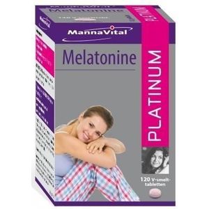 MannaVital - Melatonine Platinum - Smelttablet - Met Vitamine B6 - Natuuridentieke Melatonine