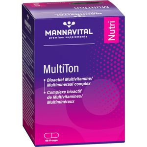 Mannavital Multiton 60 Vegetarische capsules