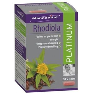 Mannavital Rhodiola platinum 60 Vegetarische capsules