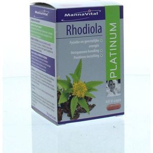 Mannavital Rhodiola platinum 60 Vegetarische capsules