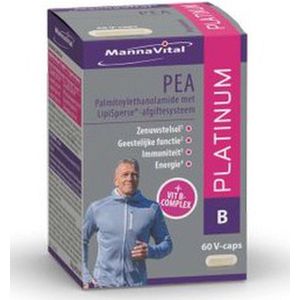 Mannavital PEA platinum 60 vcaps - Natuurlijk, veilig en legaal alternatief voor CBD-olie