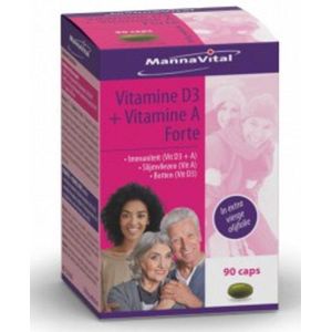 Vitamine D3 + Vitamine A Forte - 3000 IU - Voedingssupplement
