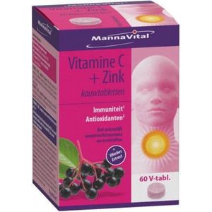 Mannavital Vitamine C plus zink 60 tabletten