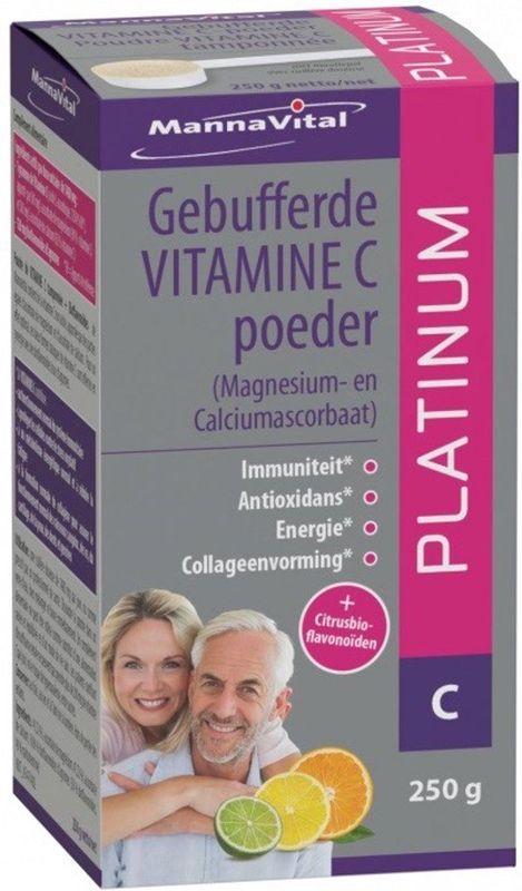 Mannavital Gebufferde vitamine C platinum 250 gram
