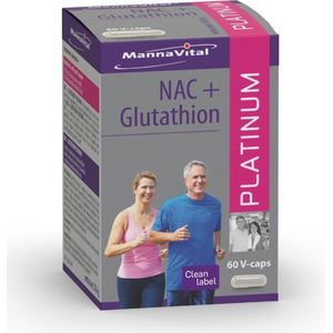 Mannavital NAC+ Glutathion Platinum 60 Vegicaps