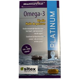 Mannavital Omega 3 Visolie Softgels 60