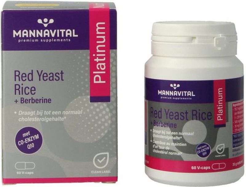 Mannavital Red Yeast Rice & Berberine Platinum Capsules