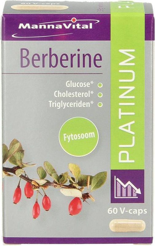 MannaVital - Berberine Platinum - Voedingssupplement - 60 Capsules