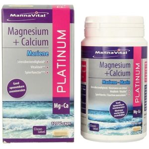 Mannavital Mariene magnesium + calcium platinum 120 vcaps