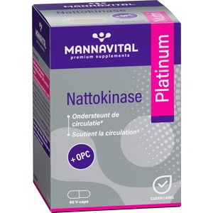 Mannavital nattokinase platinum  90 Capsules