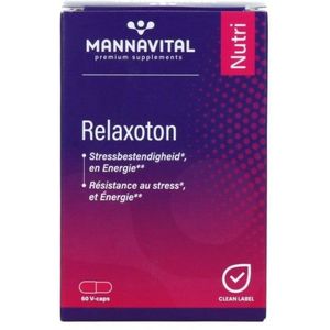 Mannavital - Relaxoton - Voedingssupplement - 60 Capsules - Natuurlijke Ingrediënten