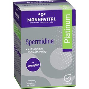 Mannavital - Spermidine Platinum - Kruidenpreparaat - 500 mg - Vegetarische Capsules