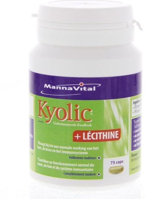 MannaVital Kyolic + lecithine capsules 75ca