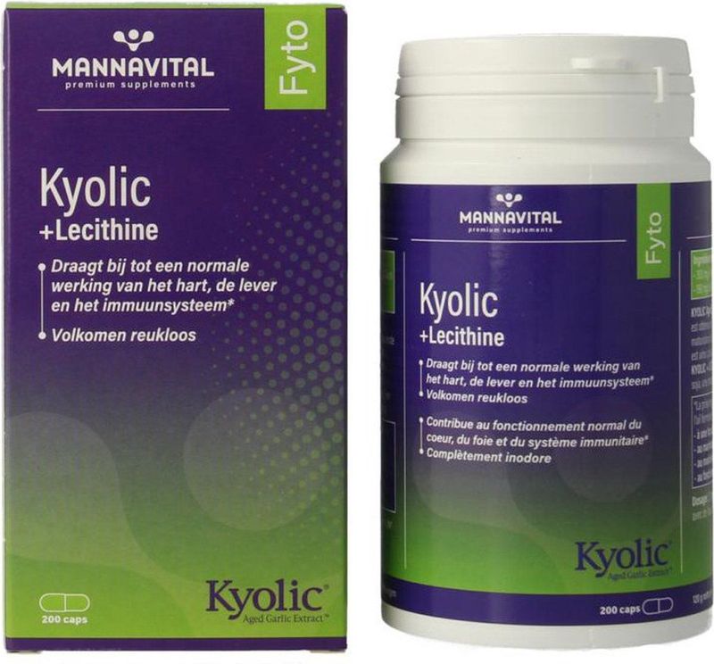 Mannavital Kyolic + Lecithine Caps 200