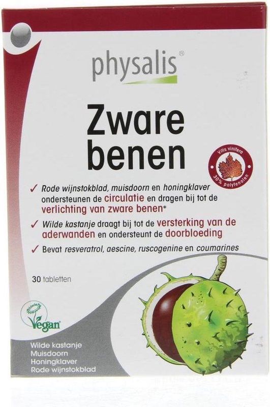 Physalis - Zware Benen - Supplement - 60 Tabletten - Vitamine C