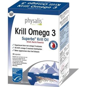Physalis Krill omega 3 30 capsules