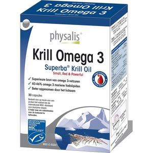Physalis Krill omega 3 30 capsules