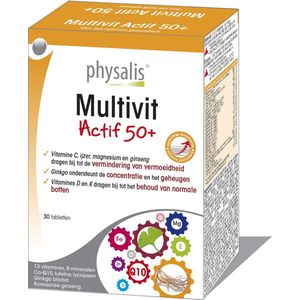 Physalis Multivitamine actif 50+ 30 tabletten