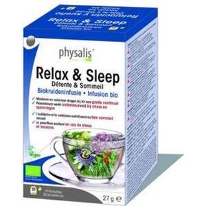 Physalis® Relax & Sleep Kruideninfusie Bio 20x1,5 Filterzakje