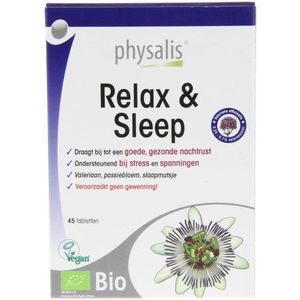 Physalis - Relax & Sleep - Tabletten - Valeriaan - Passiebloem - Slaapmutsje