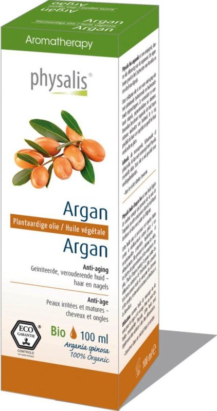 Physalis - Arganolie - 100ml - Oranjegele Olie - Anti-Aging