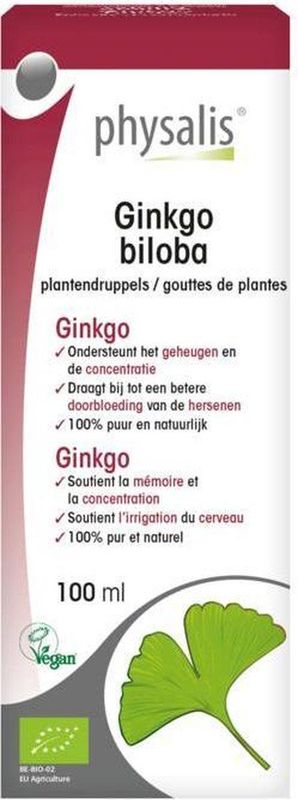Physalis Ginkgo Biloba Plantendruppels Bio