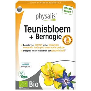 Physalis Teunisbloem & bernagie bio 60 capsules