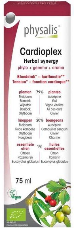 Physalis - Cardioplex bio - Supplement - Meidoorn, Maretak, Daslook - 100ml