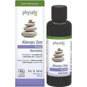 Physalis Aromatherapy Massage Always Zen Olie 100ml