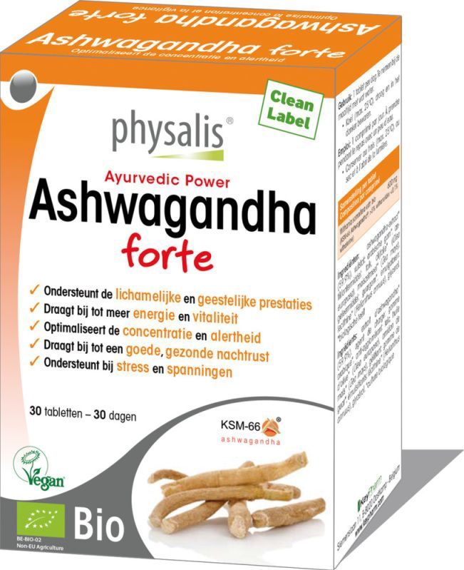 Physalis Ashwagandha forte bio 30 tabletten