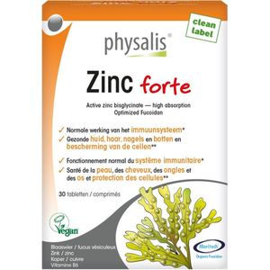 Physalis Supplementen Zink Forte Tabletten 30 Tabletten