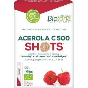 Biotona Acerola C 500 shots 2.2 gram bio 20 stuks