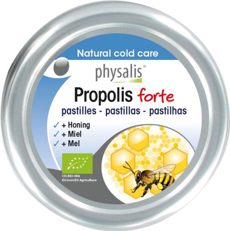 Physalis - Propolis Forte - Zuigtabletten - Biologisch - Honing