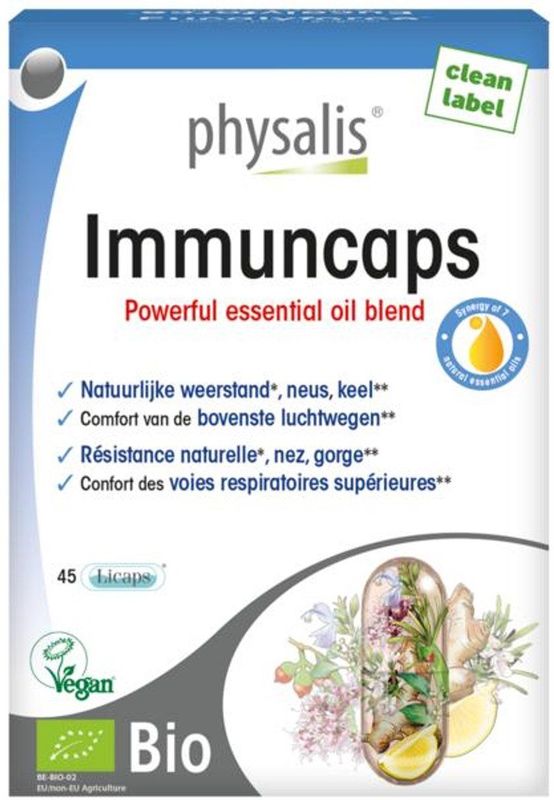 Physalis - Immuncaps - Voedingssupplement - Bio - Eucalyptus - 60 Capsules