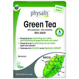 Physalis Groene thee Tabletten 30 stuks