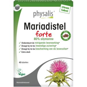 Physalis - Mariadistel Forte - Antioxidanten - 500mg - Extract van Mariadistel