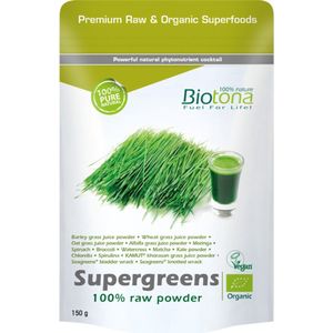 Biotona Supergreens raw powder 150 gram