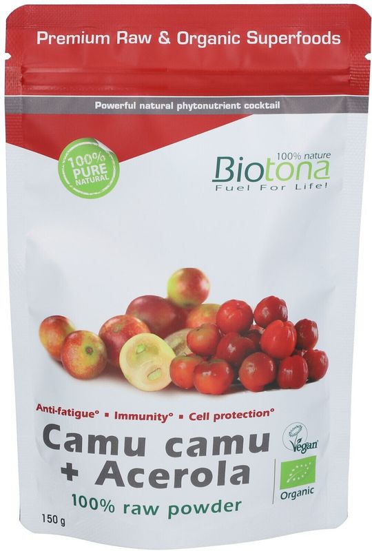 Biotona - Camu Camu + Acerola Poeder - 100% Biologisch - 200g