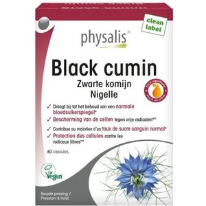 Physalis - Black Cumin Capsules - Antioxidanten - Vegan - Koudgeperst