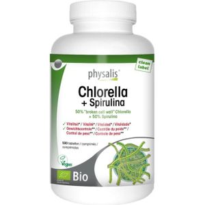 Physalis Chlorella & spirulina bio 500 Tabletten