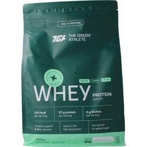 The Green Athlete - Whey Protein Isolate - Ongezoet - 750 Gram