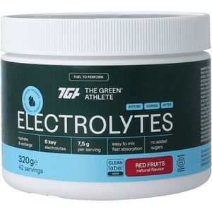 The Green Athlete - Electrolytes - Rood Fruit - 320 Gram - Voedingssupplement