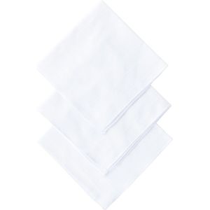 D&L Dames Zakdoeken - Wit - 12 Stuks - Katoen
